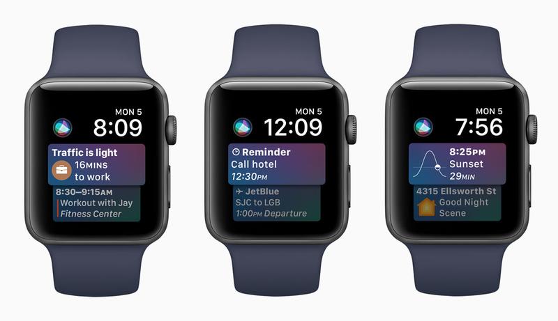 watchOS 4 Siri Watch Faces